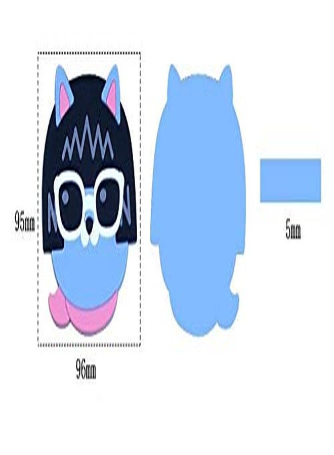 UNIQUE CART 5PCS Silicone Coaster Colorful Animal Coaster Cup Mat for Drinks Durable Non-Slip Hot Pads Protection Furniture Damage for Home and Kitchen Use. - Image 5